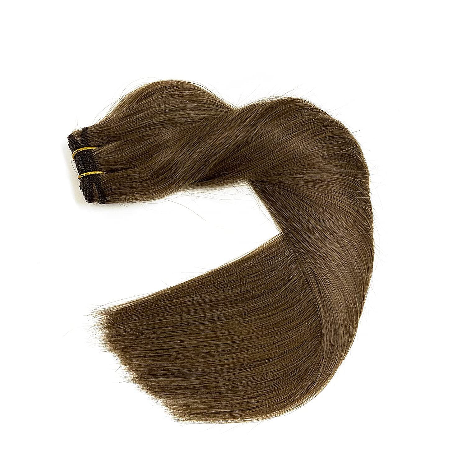 Double Weave Sew in Virgin Human Hair Extensions Machine Weft Hair Full Head100g