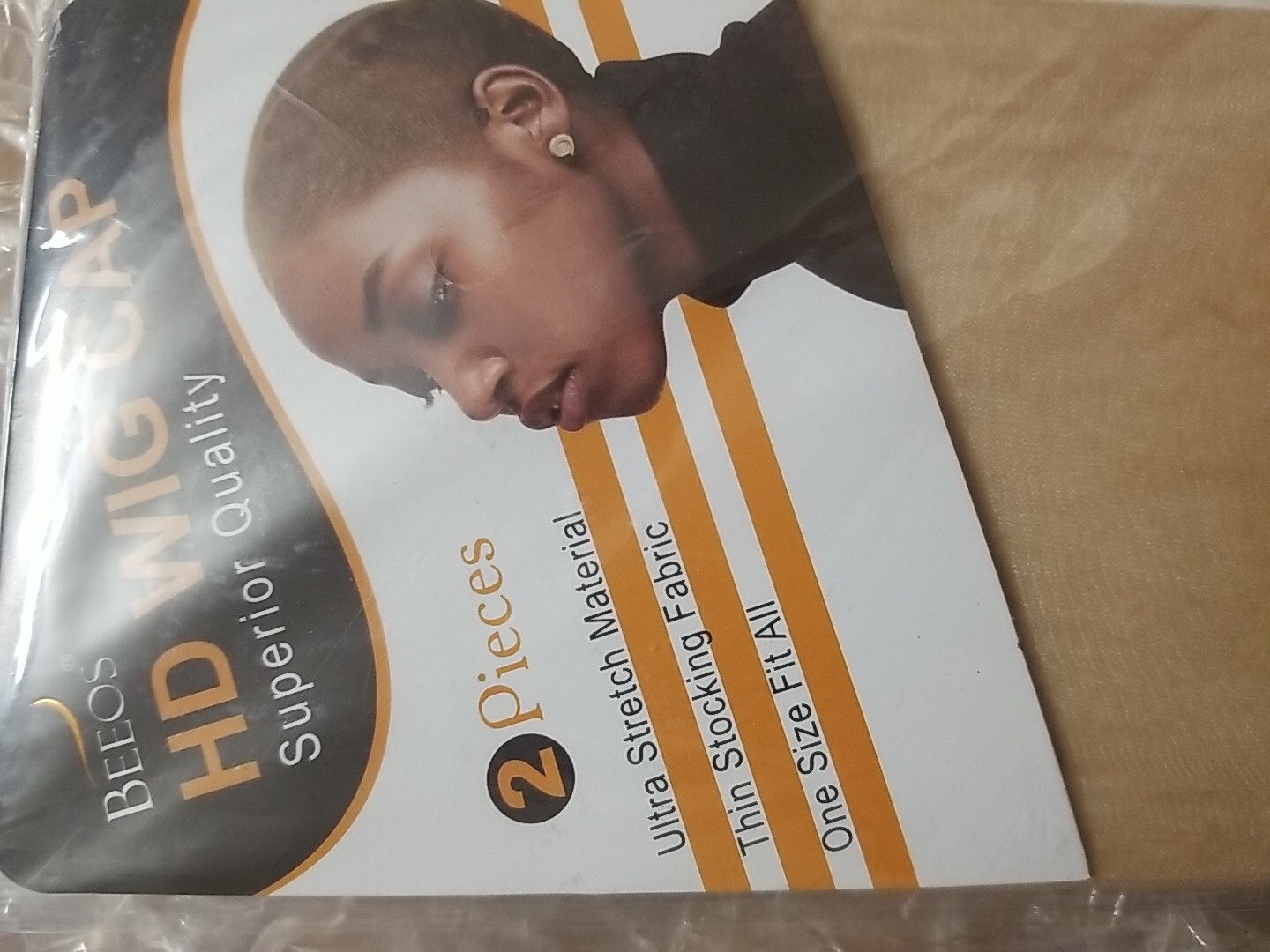 BEEOS HD Wig Cap 2 Pieces Superior Quality Ultra Stretch Thin Stocking
