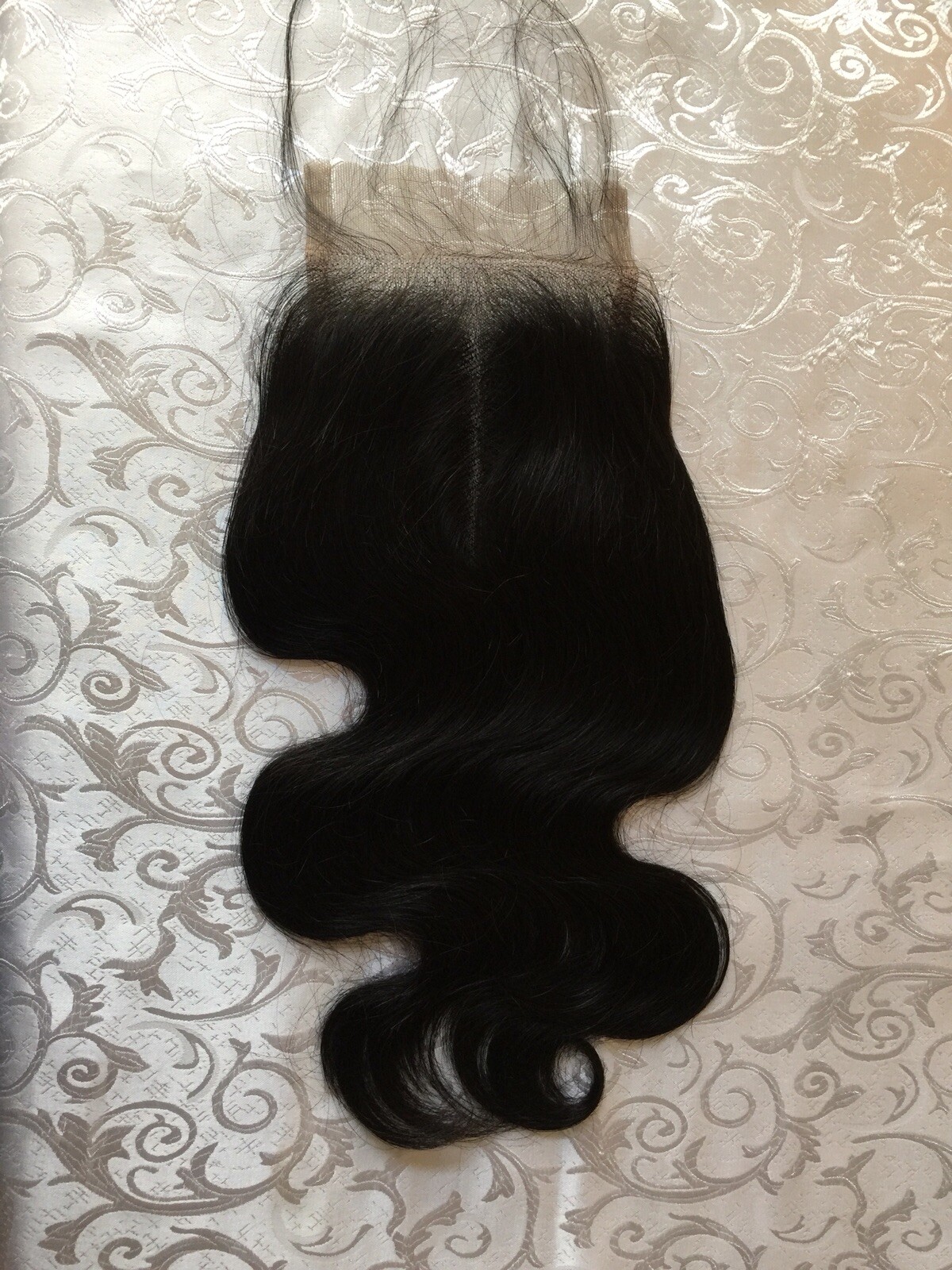 Brazilian Raw Hair 4×4 Closure Body Wave 14Inches 1B