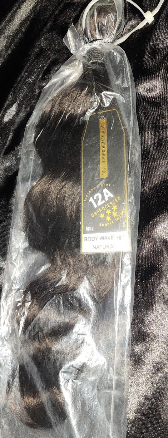 Factory Direct 12A 100g Virgin Brazilian Body Wave Human Hair Bundle 18 Inch