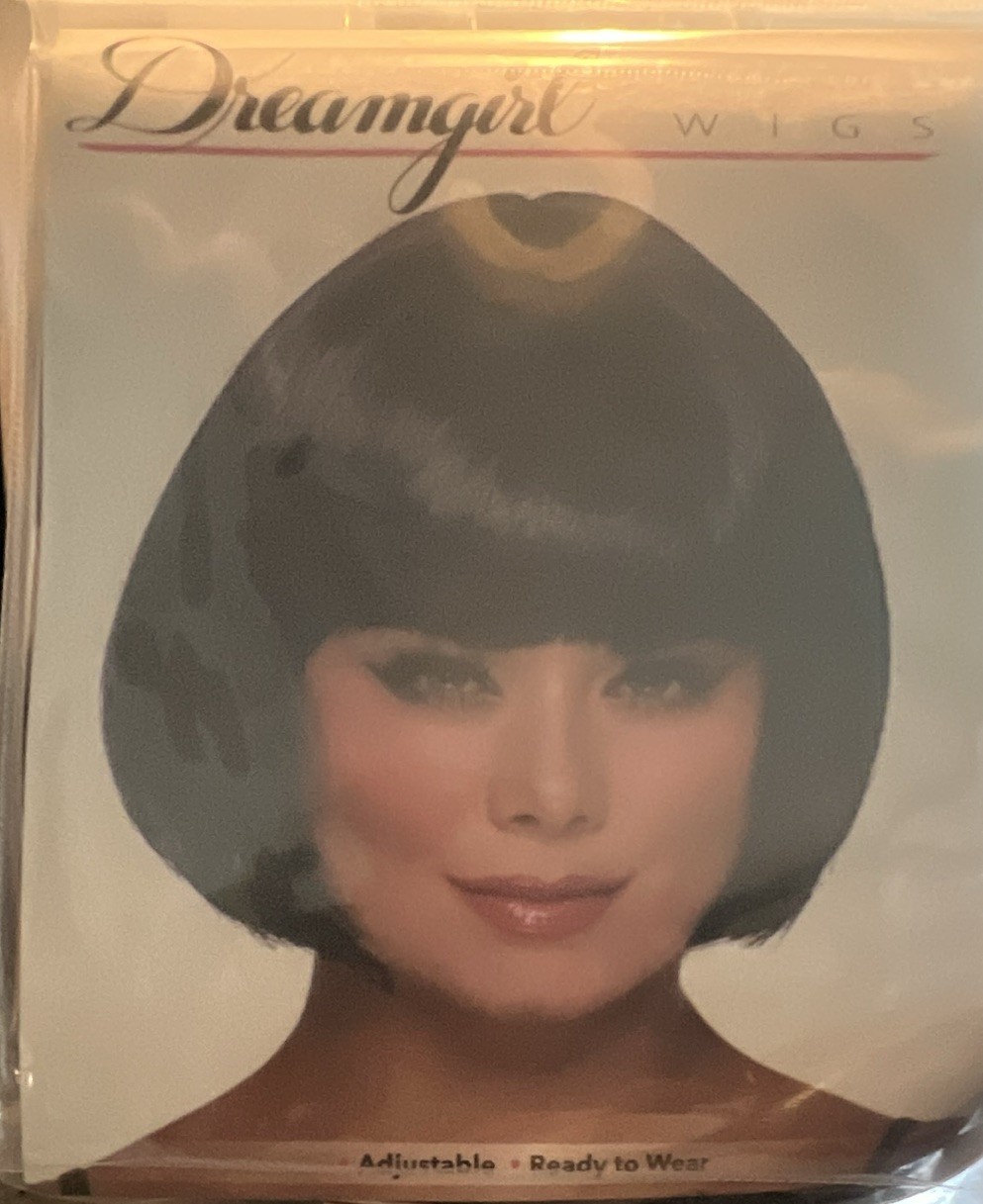 Dreamgirl Lot of 3 Bob Synthetic Wigs Straight Adjustable Capless Black/Blue