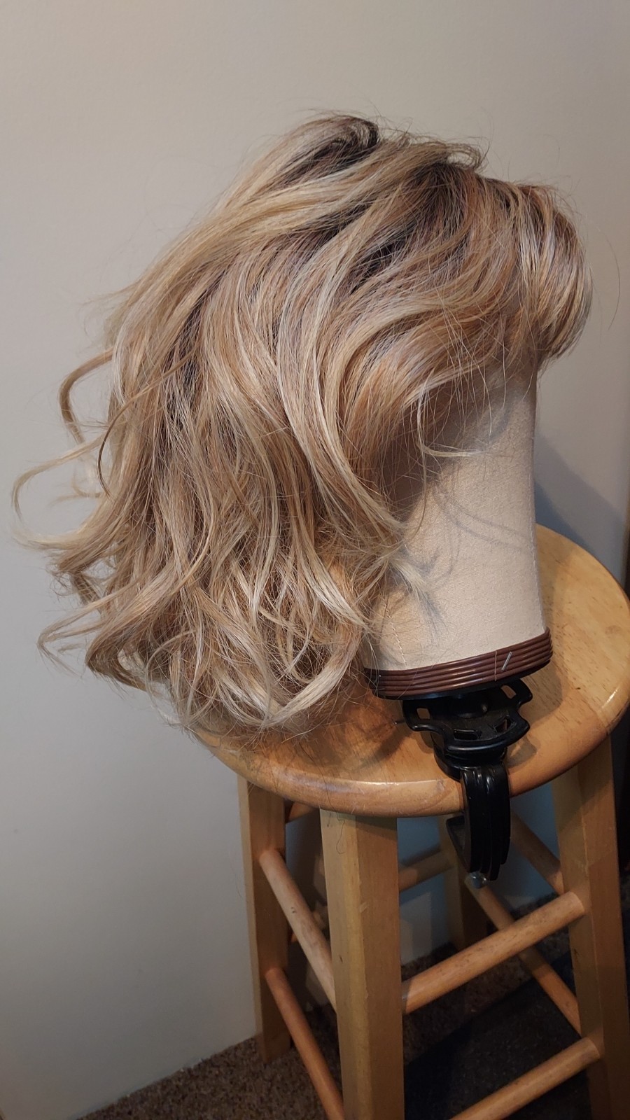 Ultimate Wig by TWC in color SS 14/88, medium length beautiful curly bob.