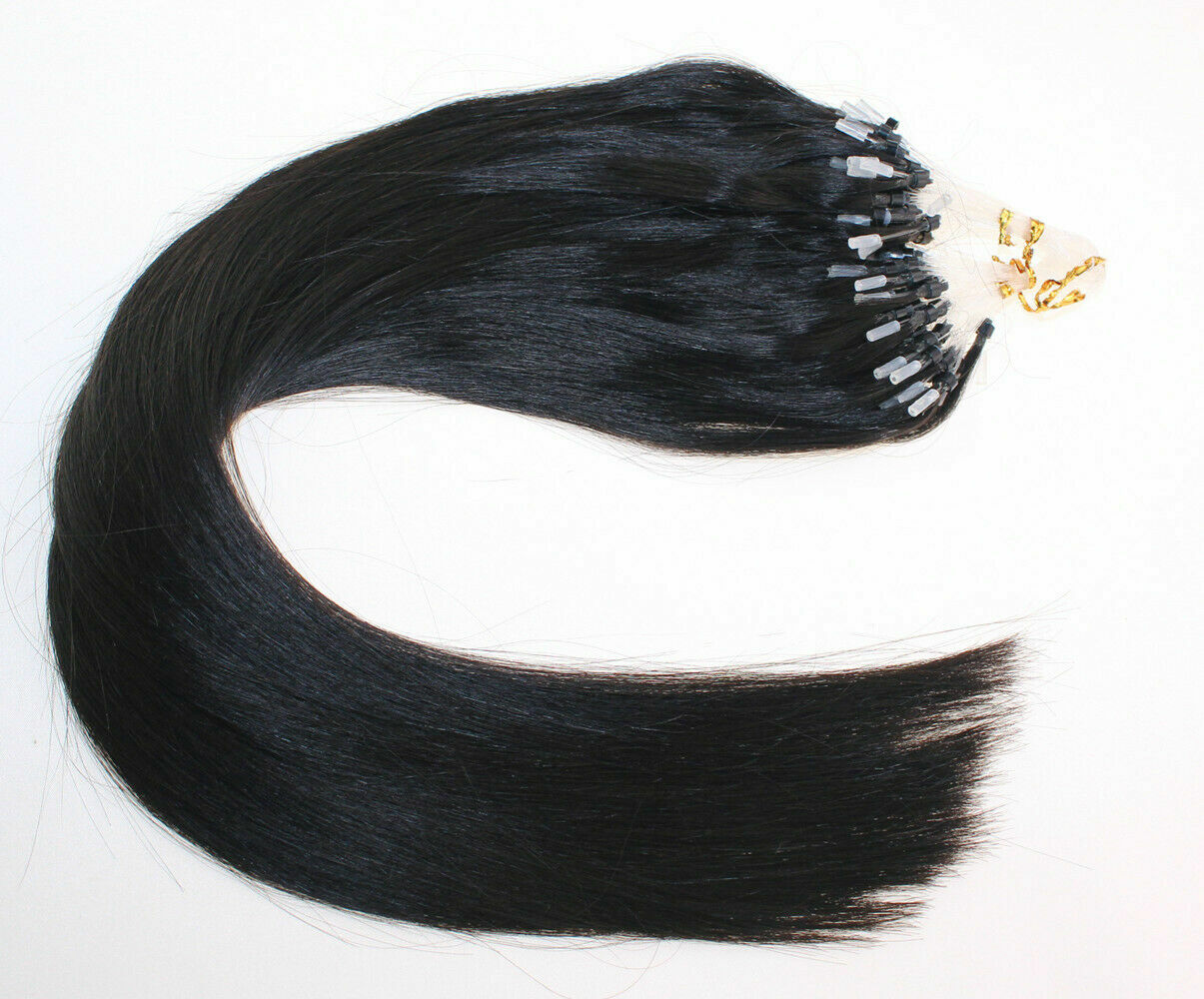Micro Ring Beads Hair Extensions Micro Loop Nano Link Remy Brazilian Human Hair
