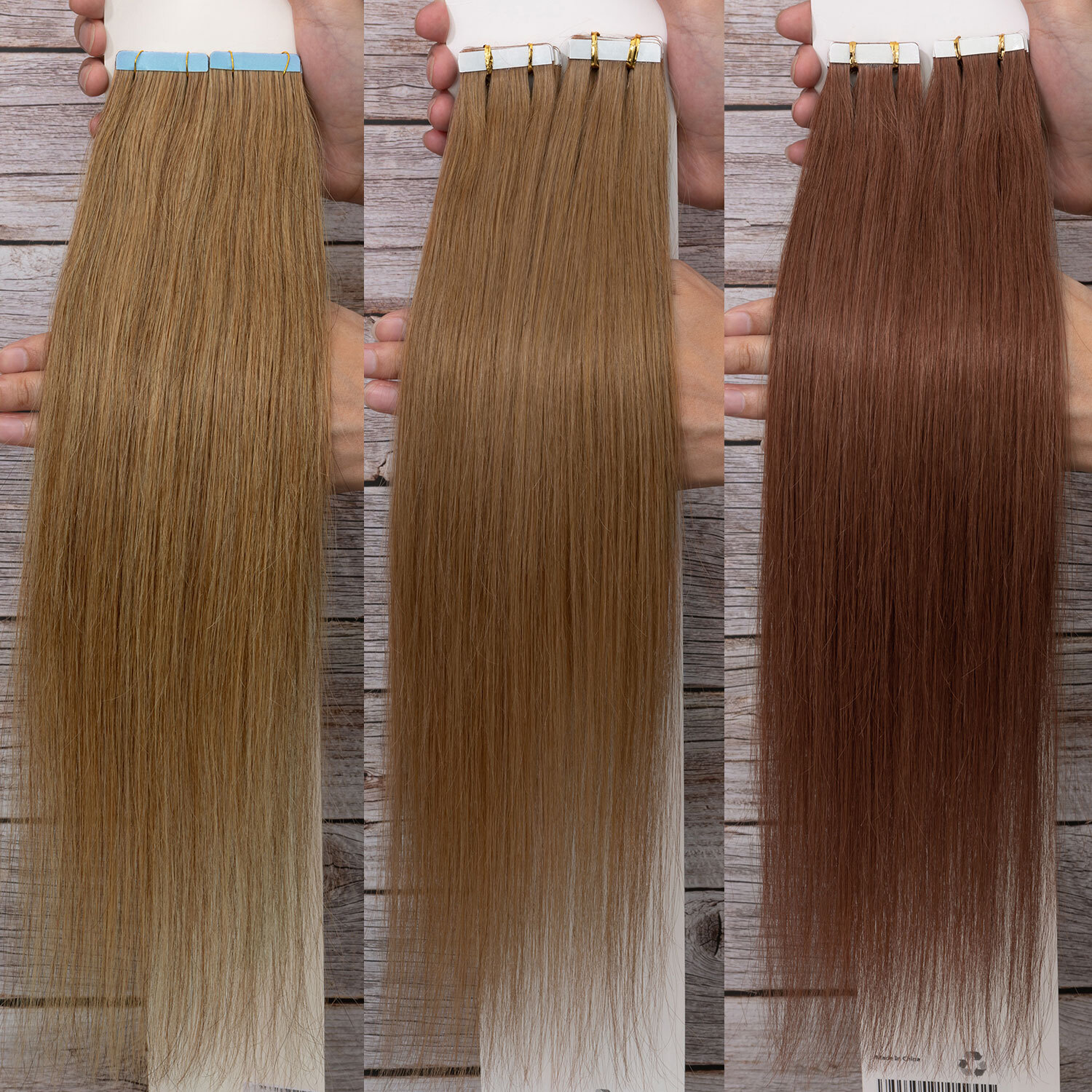 THICK 150G Tape In 100% Human Hair Extensions Remy Skin Weft Full Head Blonde US