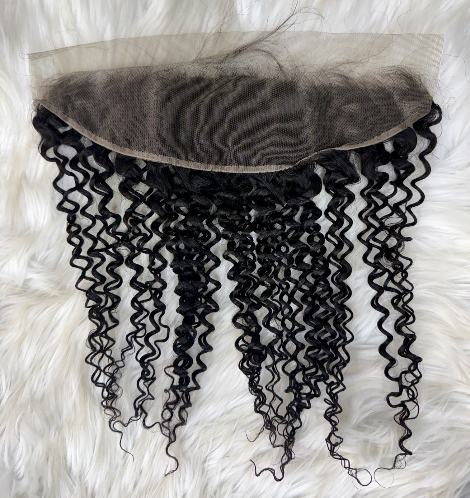 Malaysian Beach Curl Virgin Human Hair 13×4 Swiss Ear2Ear Lace Frontal Closure