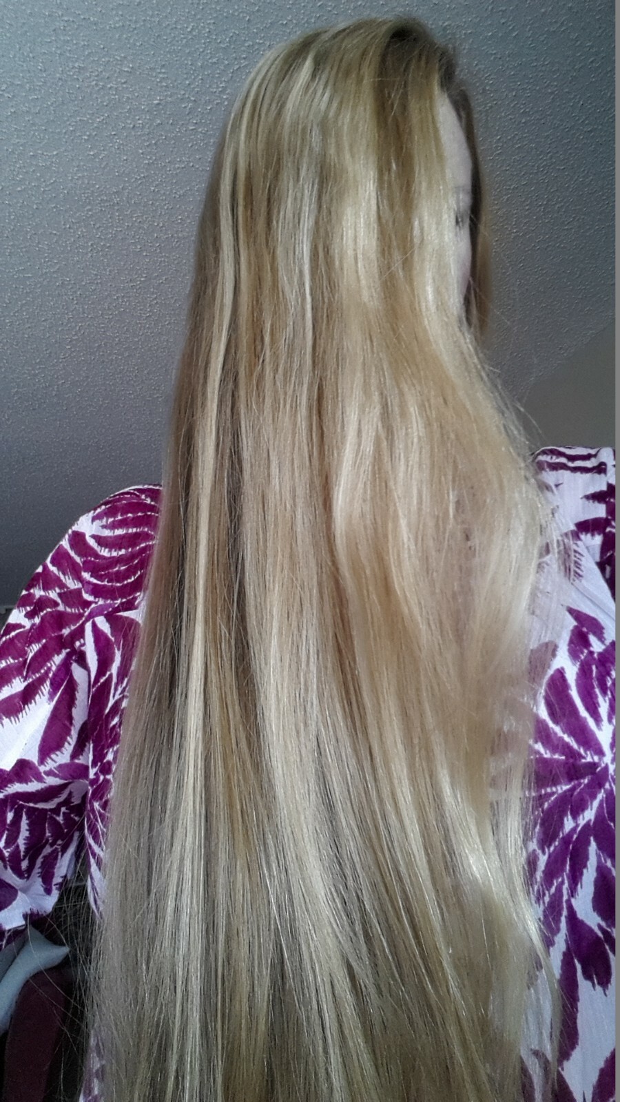 Real Virgin Human hair in auburn/strawberry blonde – cut to length