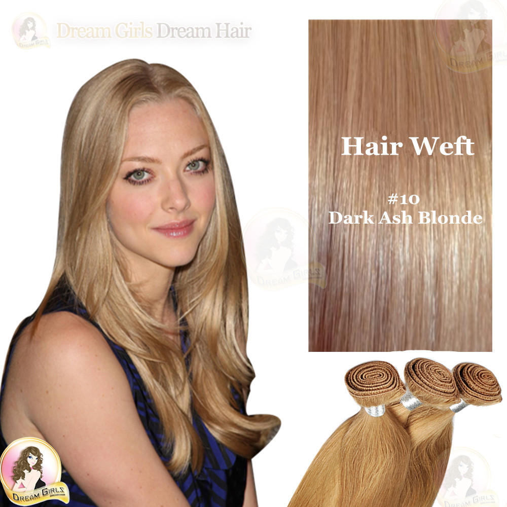 24″ European 100% Human Weft Hair Extensions Double Drawn 50g Black/Brown/Blonde