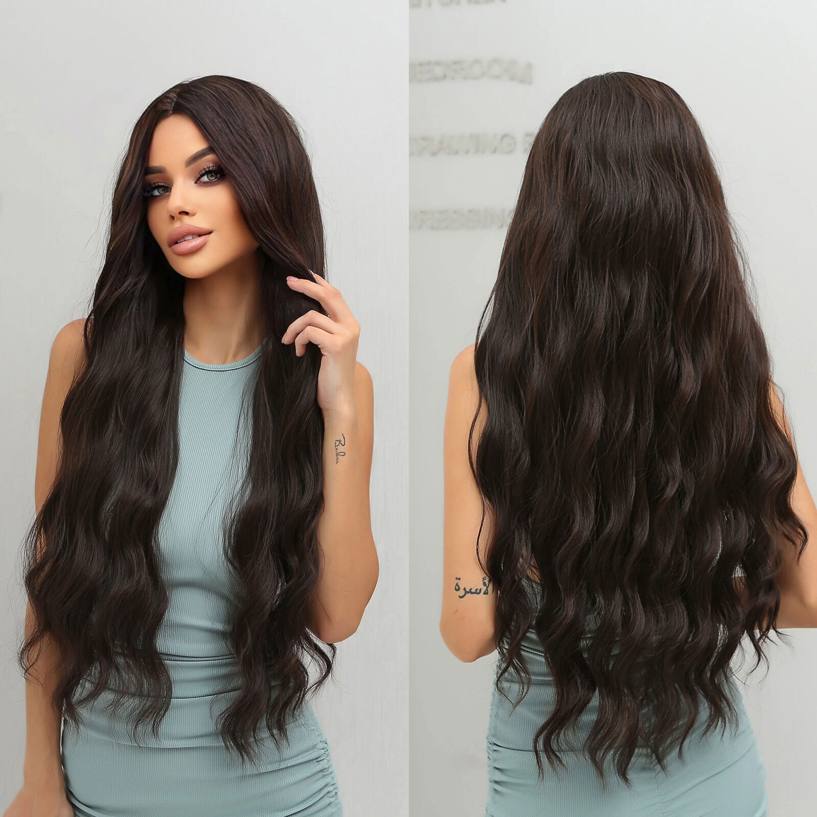 Long Body Wave Synthetic Hair Wigs for Women Fashion Cosplay Party Hair Wig