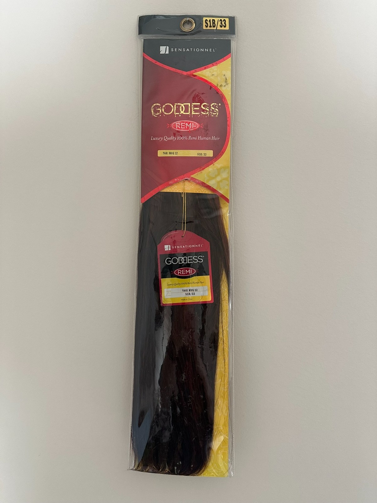 Sensationnel 12″/1B/33 Goddess Gold Yellow 100% HH Remi Yaki 12″ #1B/33 Color
