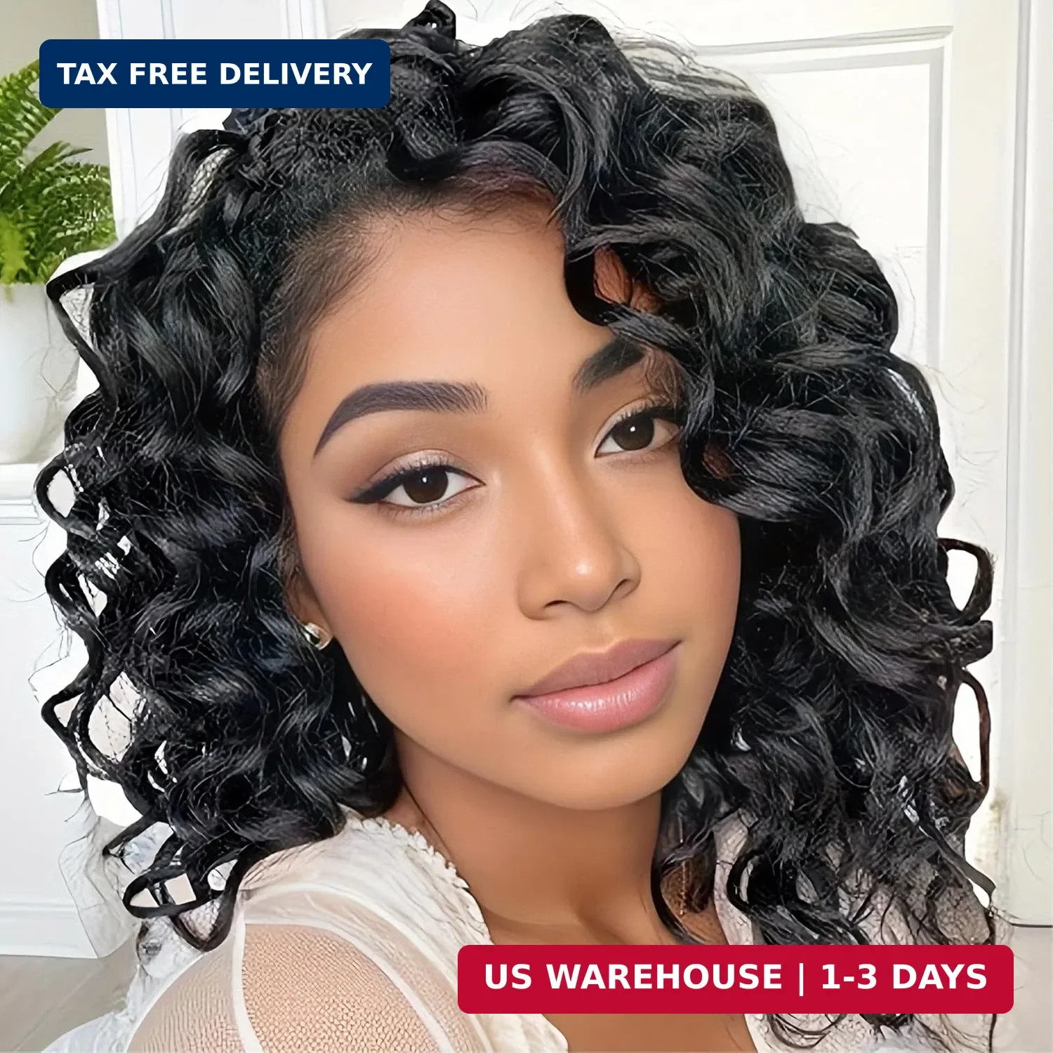 Ocean Wave Crochet Hair 9″ Curly Pre-Looped – 7 Packs Deep Wave Extensions