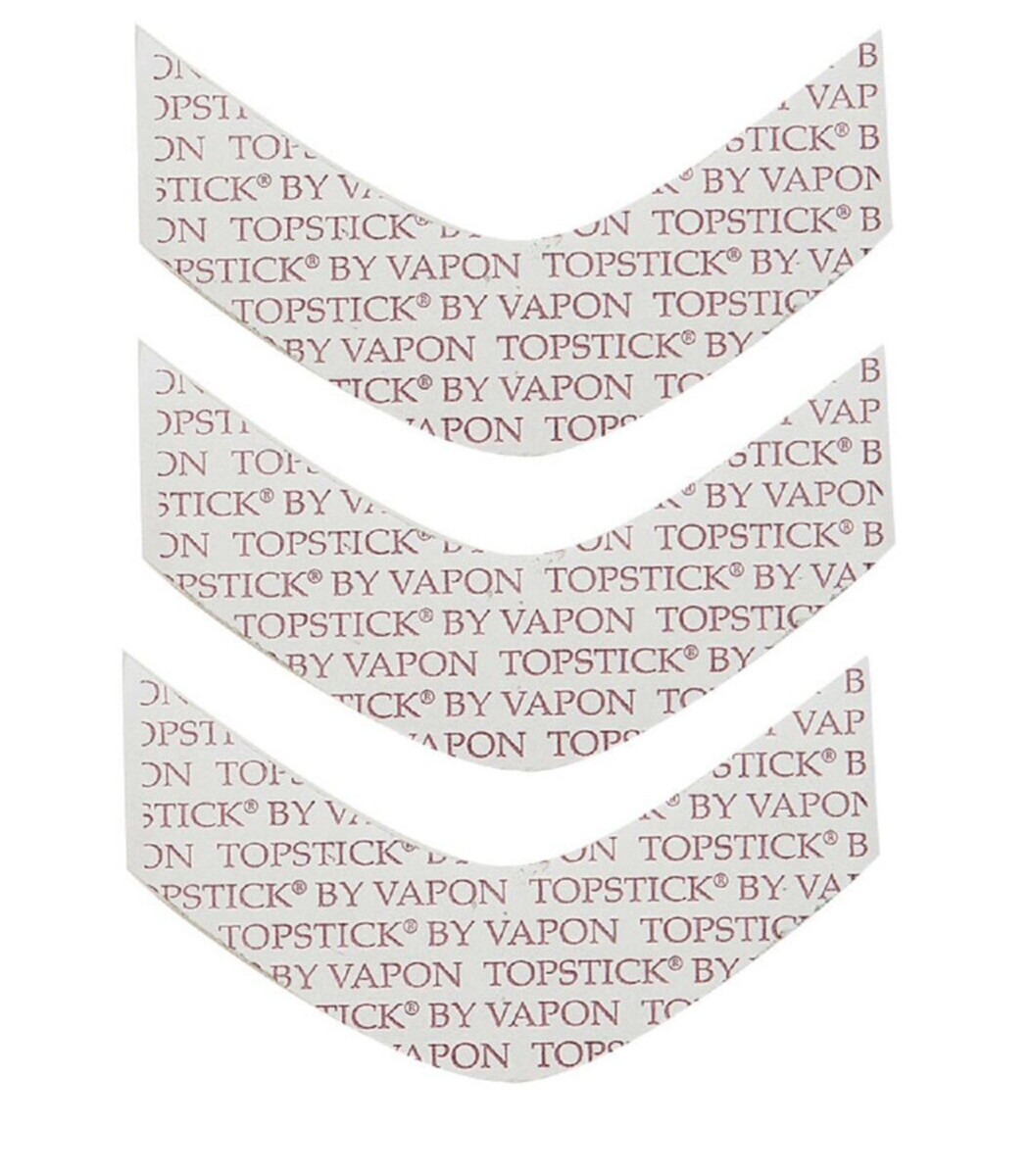 Vapon Topstick Plus Mens Grooming Tape (TSPB25)-B Curve Double sided Clear-25 Pc