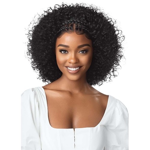 Braided Curly style 13″x2″ Lace frontal wig – HALO STITCH BRAIDs 14″