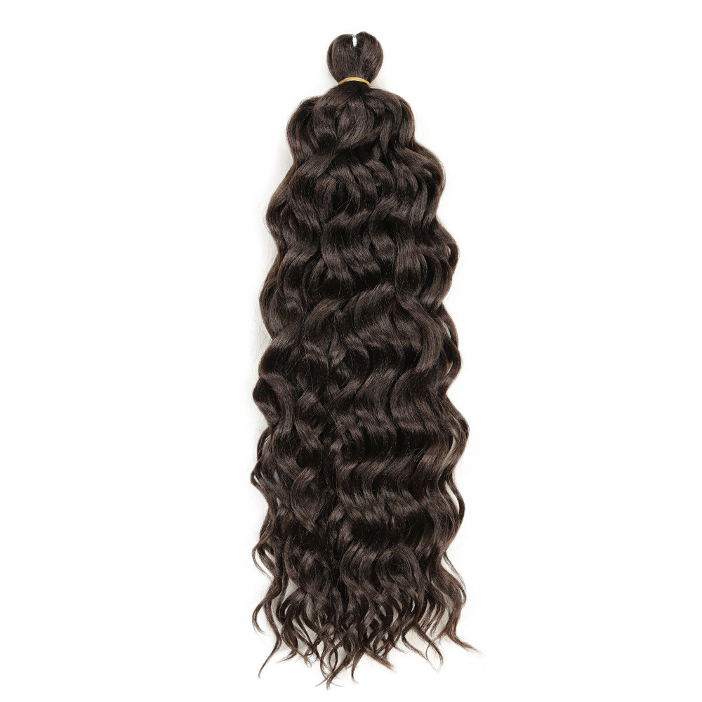 18″ 24″ Hawaii Curl Ocean Wave Crochet Hair Deep Twist Crochet Braids Extensions