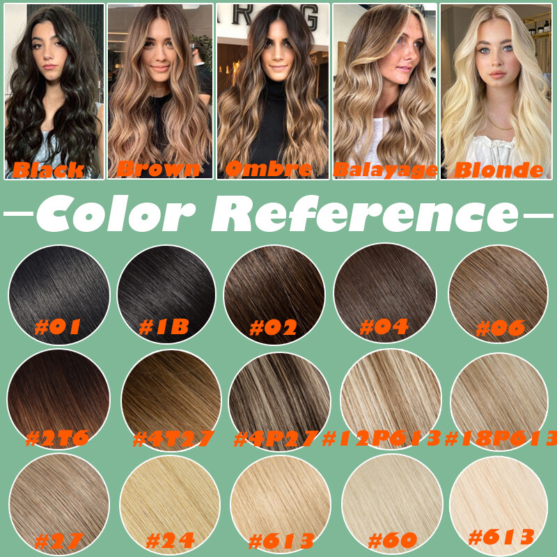 20″ Brazilian 150G+ Thick Tape In Human Hair Extensions Remy Skin Weft Full Head