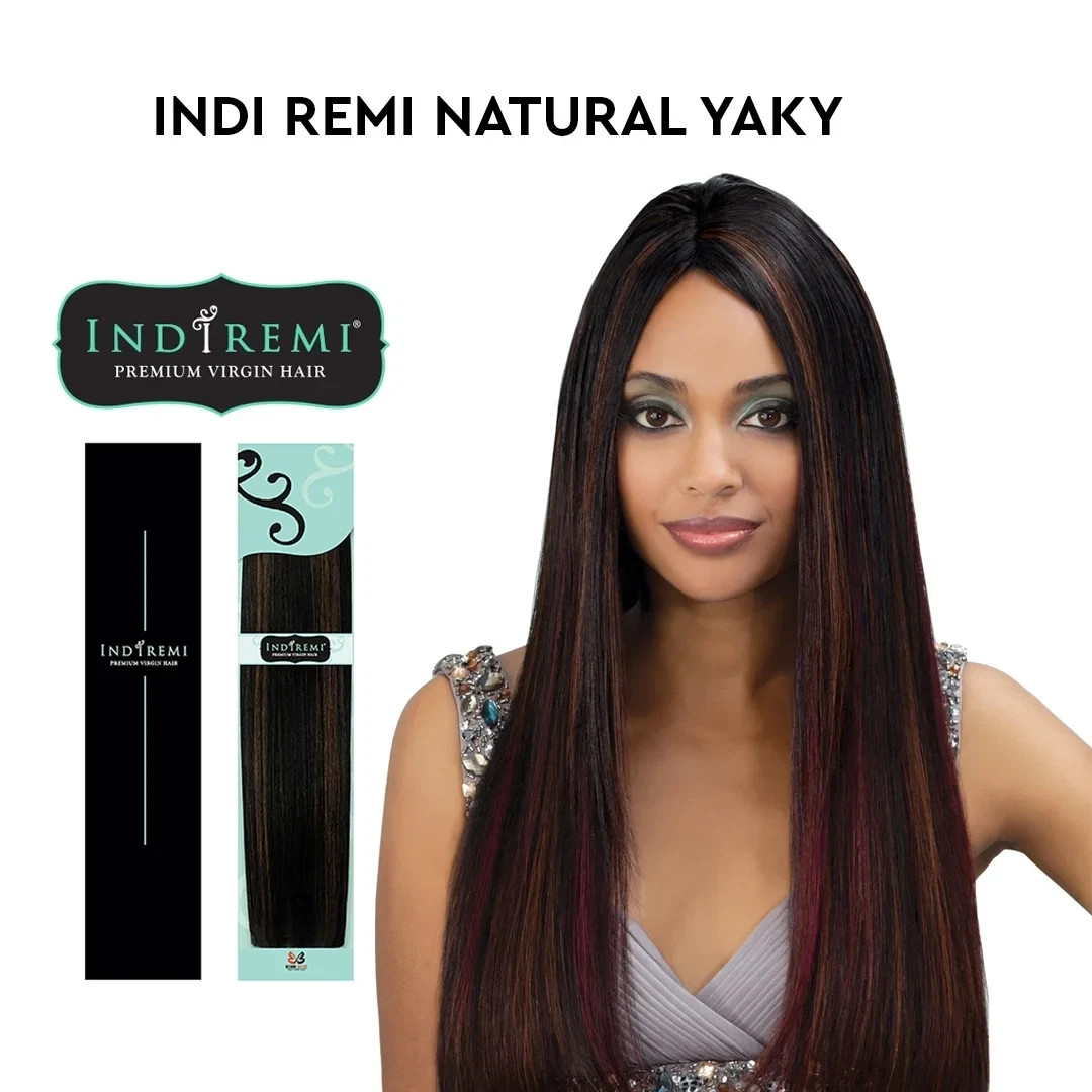 Bobbi Boss Indi Remi Natural Yaki Luxury Remi 100% Virgin Human Hair 10″S – 20″