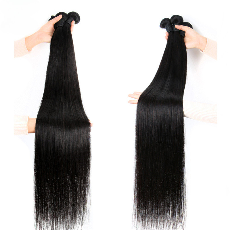 28in 30in 32in 34in 36in 38Inches Natural Black Human Hair Bundles Straight Hair