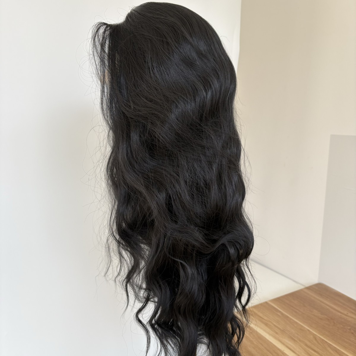Lace Frontal Wig Long Wavy Black Women Synthetic Hair Heat Resistant