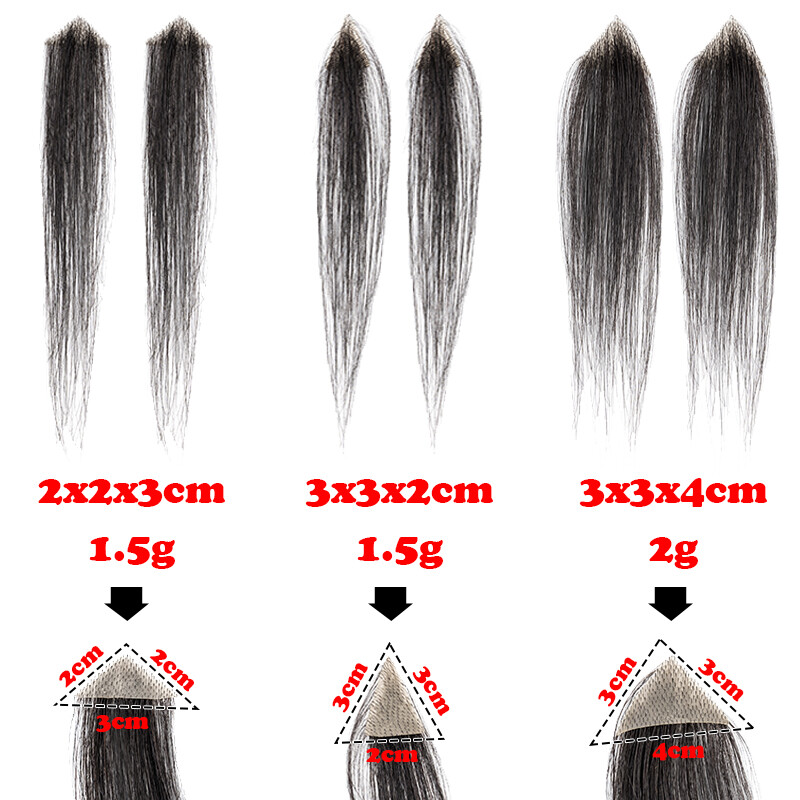 Bald Spot Human Hair Patch Toupee For Men Replacement Unit PU Ultra Thin Skin UK