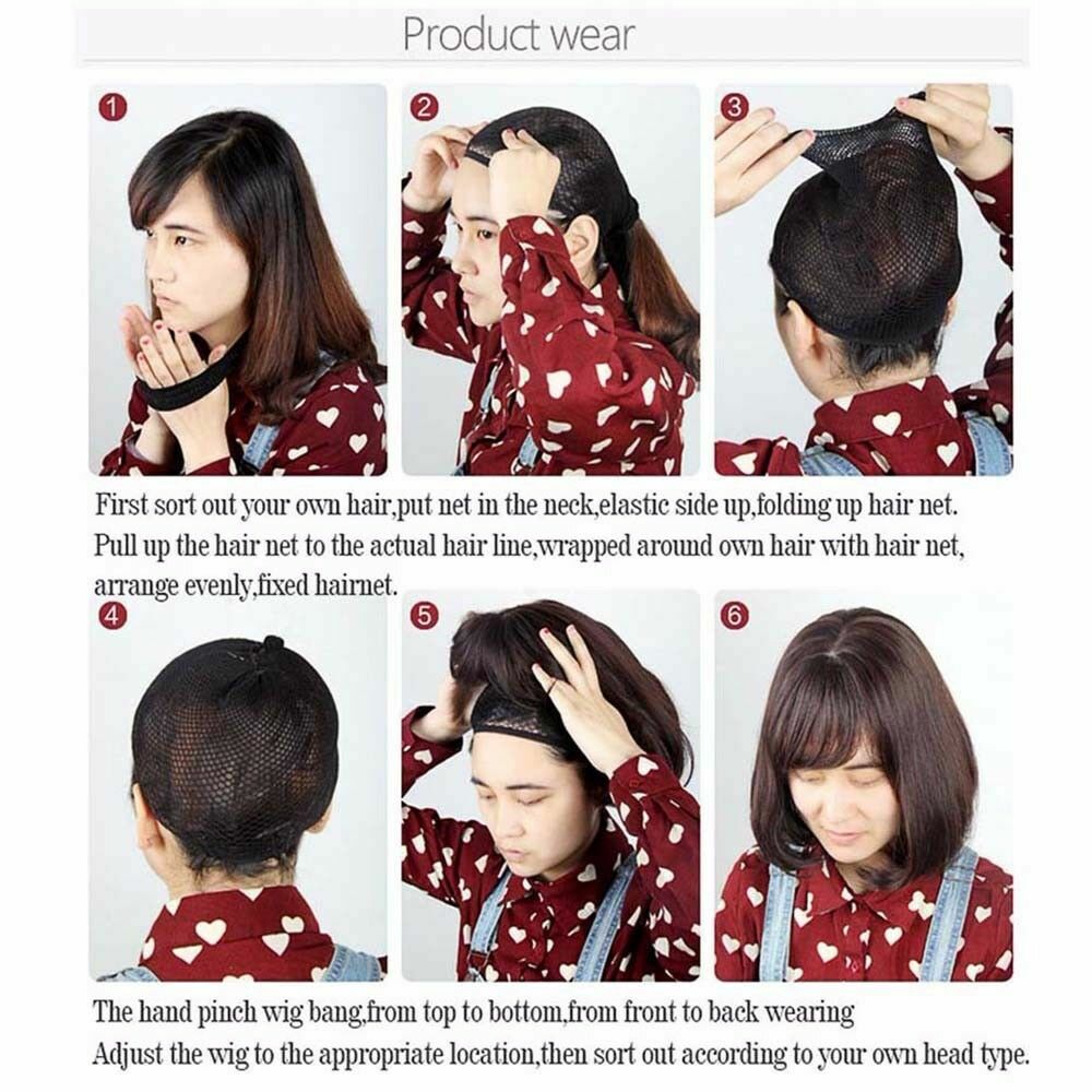 Women Short/Long Wig Natural as Human Hair Synthetic Party Daily Black Blonde US