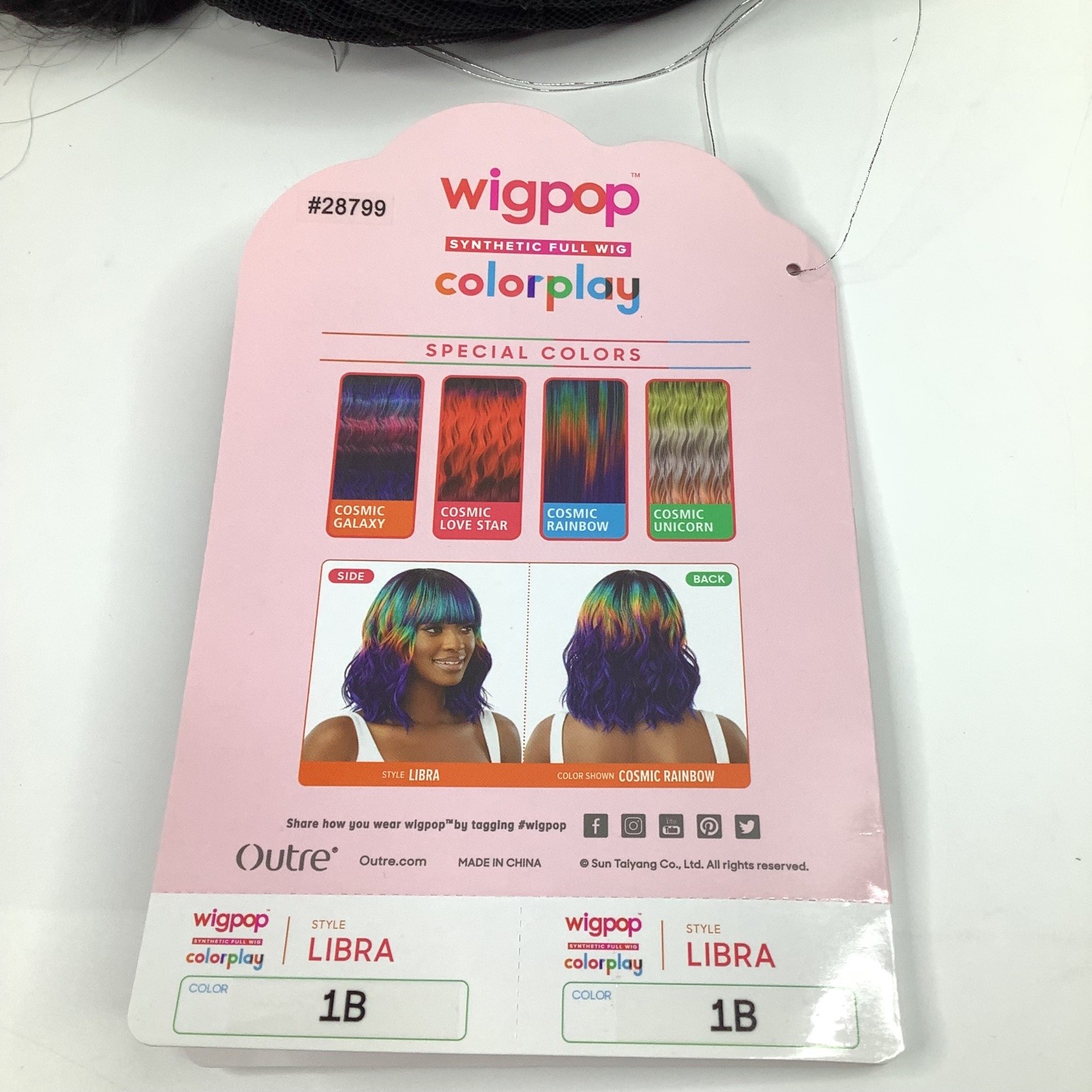 Outre wigpop colorplay LIBRA Synthetic Full Wig 1B Wavy Bob