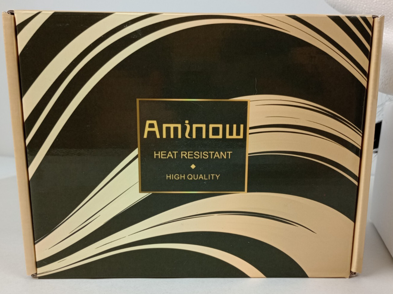 Aminow Shoulder Length Dark Brown Heat Resistant High Quality Wig 2 Caps