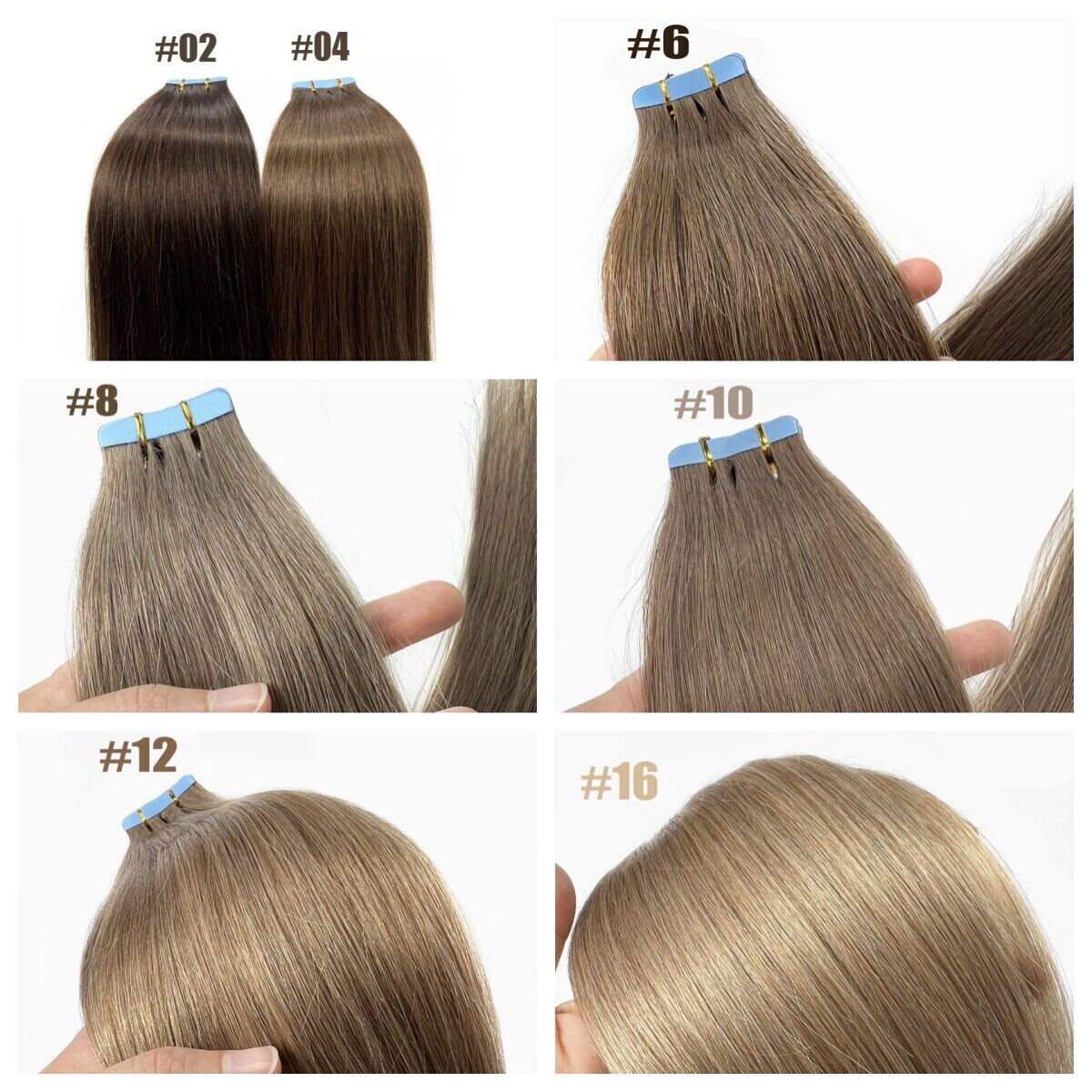 Invisible Tape in Hair Extensions Human Hair Adhesive Skin Weft RemyRussain Hair