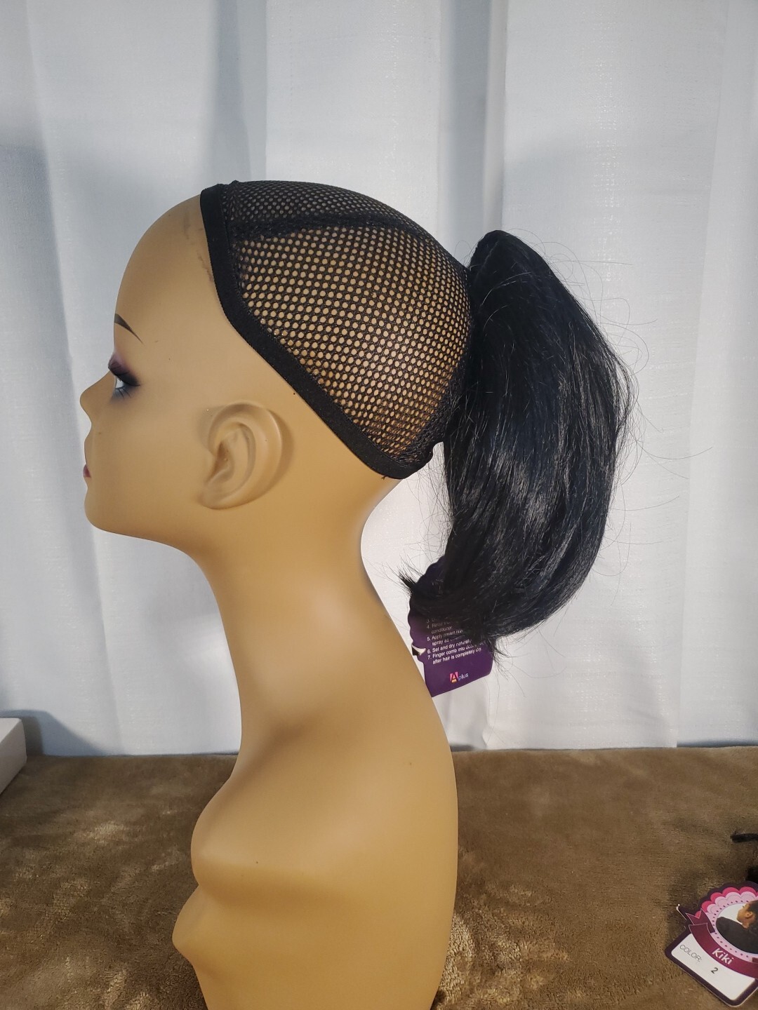 A Plus Wigs Lot Of 2 Ponytail Clips – Color Black