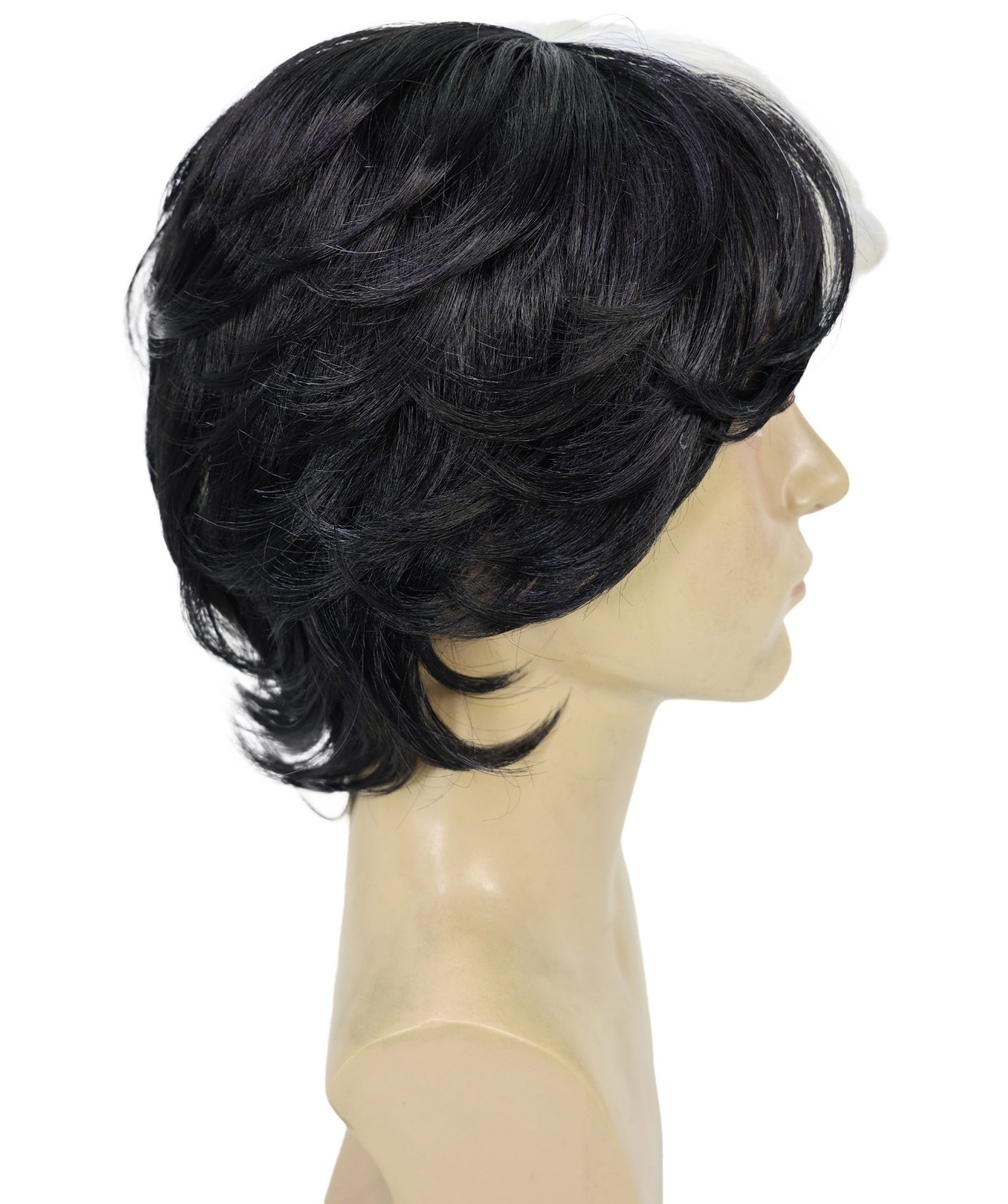 Snow Movie Men Wig, Multiple Color Option Halloween Wig, Breathable Capless Cap