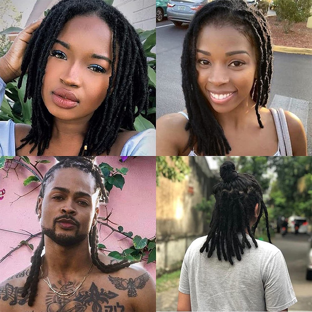 Real Human Hair Dreadlock Extensions Black Loc Natural Hair Dreads