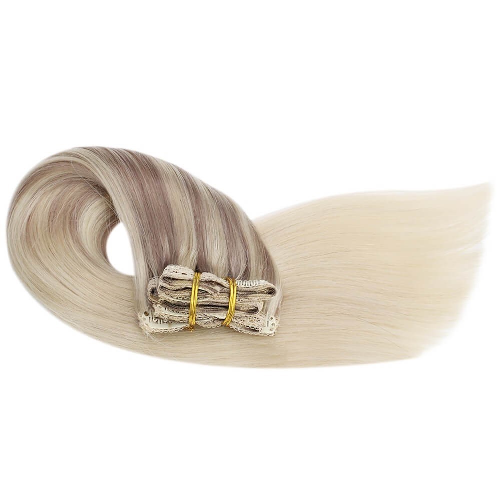 Sunny Hair CLIP-IN 22″ Dark Gold to Light Blonde Human Hair Extensions CP NORDIC