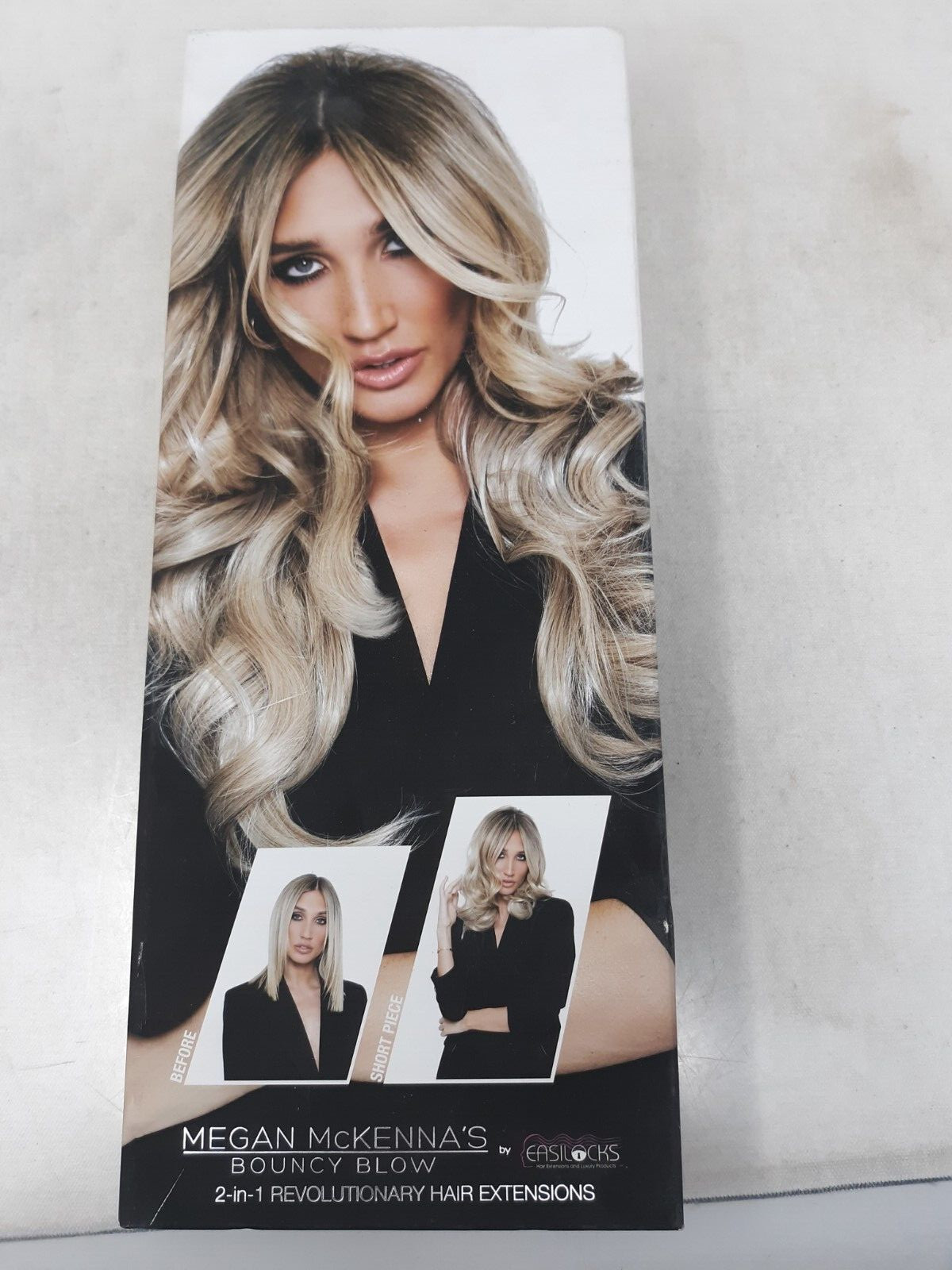 MEGAN MCKENNA’S BOUNCY BLOW BY EASILOCKS 2-IN-1 HAIR 14″ 70G 22″ 110G ASH BLONDE