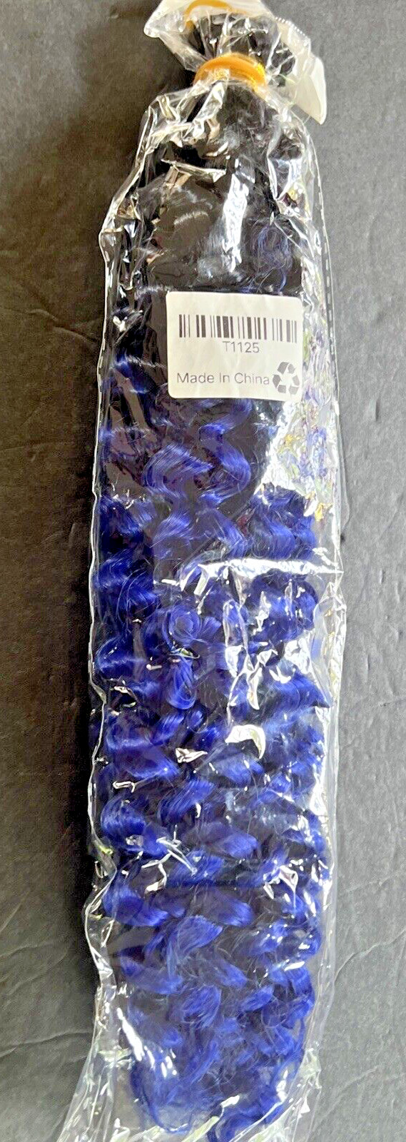 14 Inch Black To Blue synthetic, deep water Afro Marlybob Kinky Curly Twist Hair