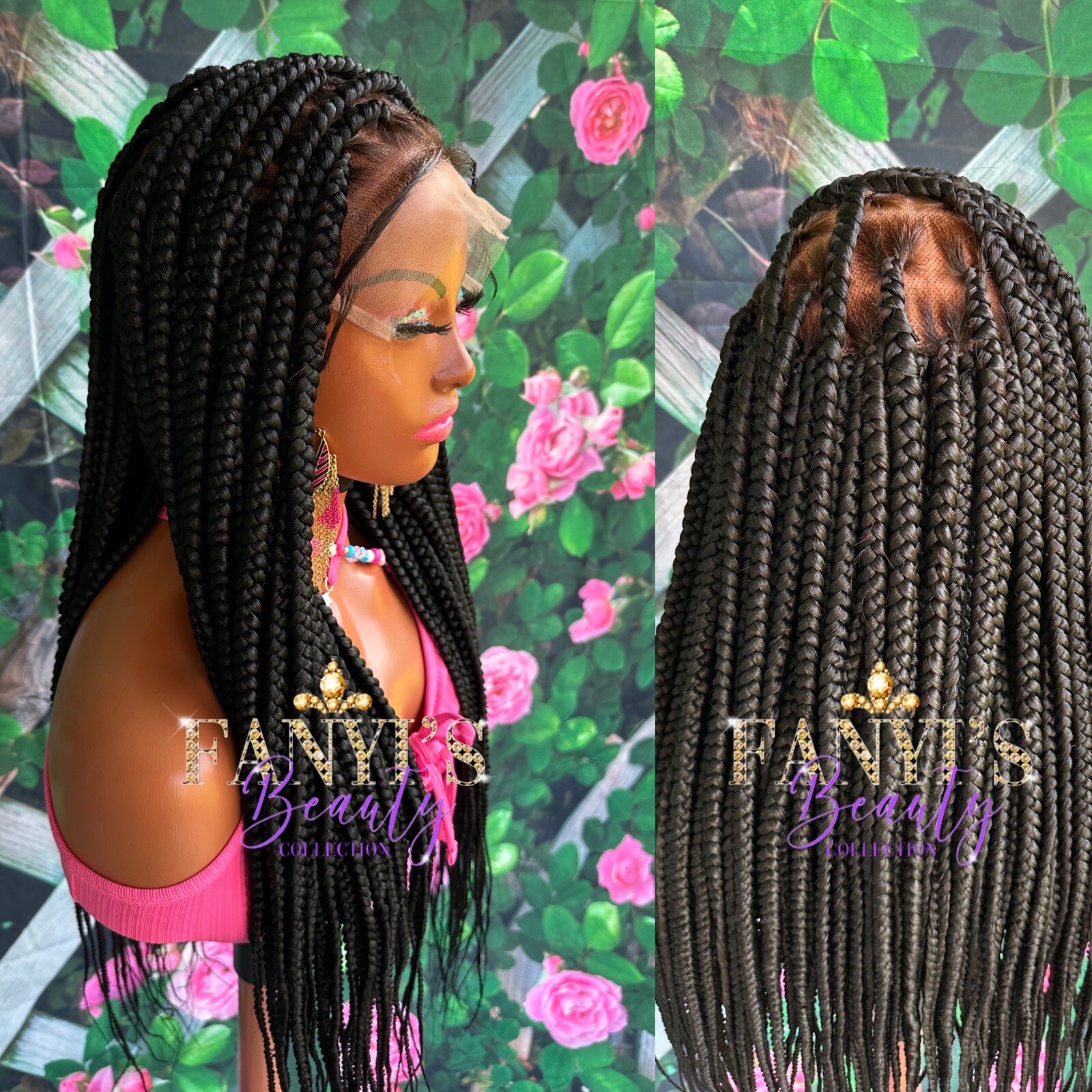 Braided Wig.READY TO SHIP, 8by8 Human Hair Lace Base. 28-30inches 1-3 Days Ship
