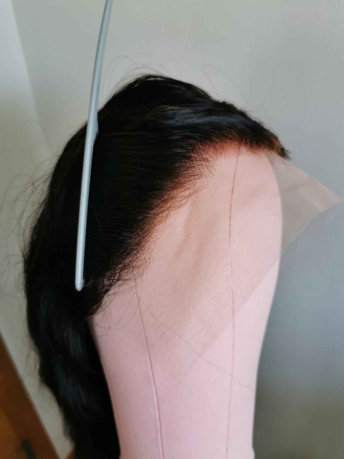 Ready To Go Bleached Knots High Quality Sexy 30” Human Hair Front Lace Wig 1B