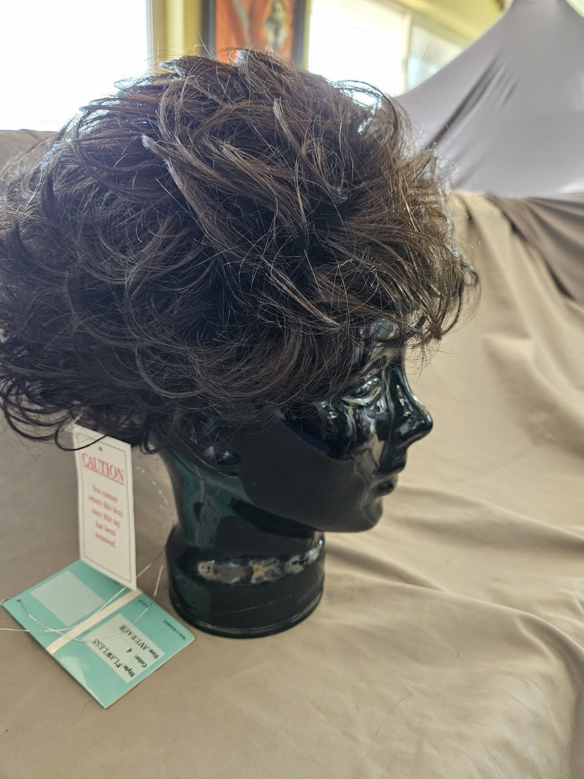 Fashion Club Designs by TWC Short Curly Brown Wig Viva John Kimberly Box – BL