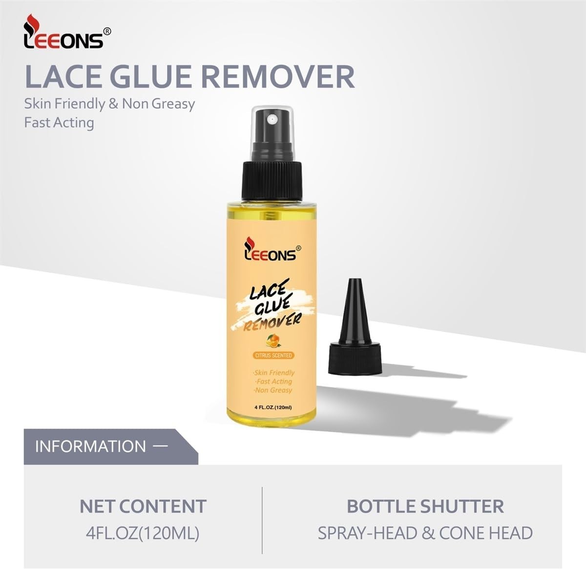 Gentle Lace Wig Adhesive Remover Spray – 120ML Fast Bond Release Solution