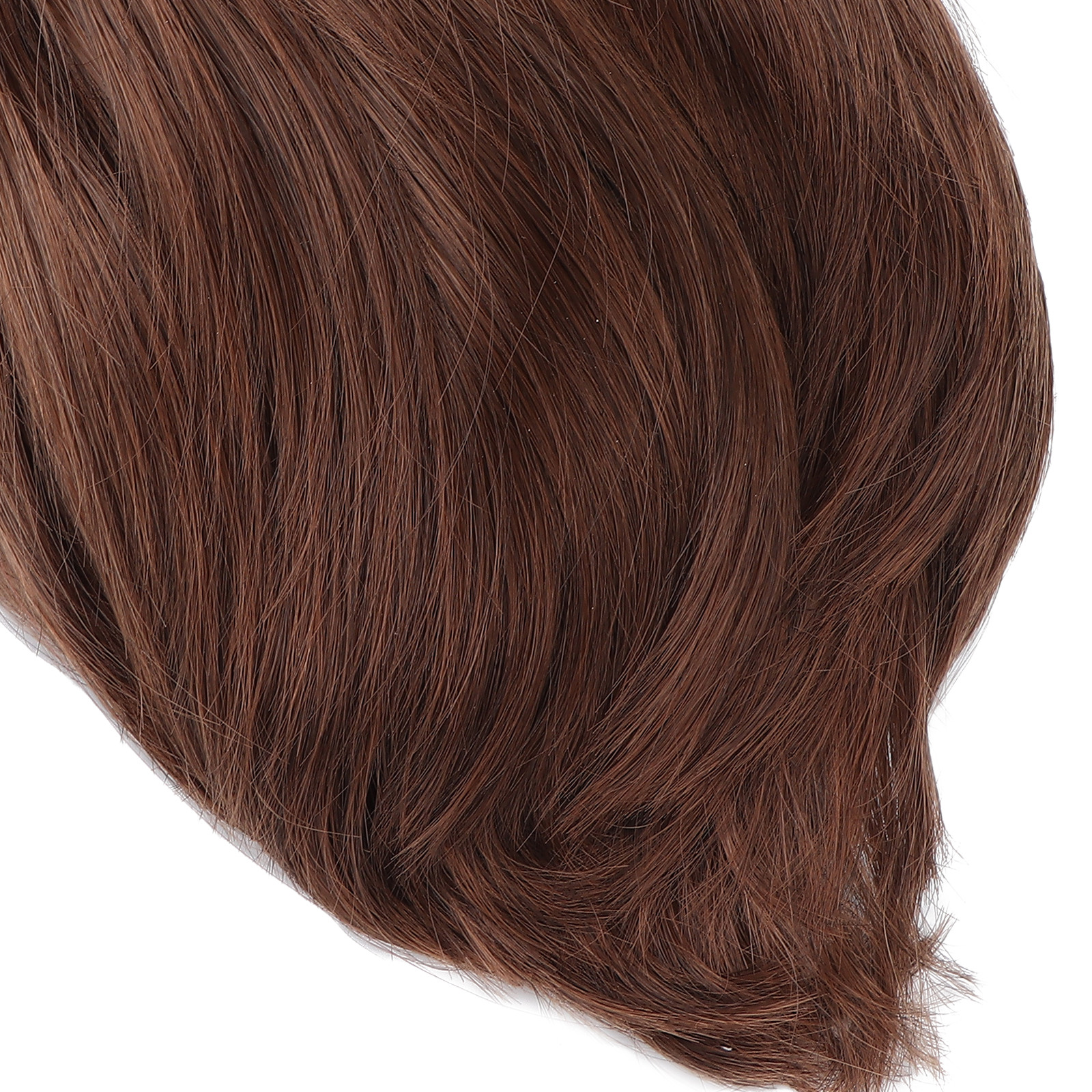 Men Short Light Brown Wig Male Short Straight False Hair Full Wig for Halloween