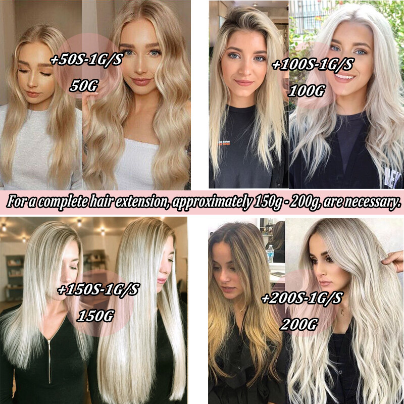 Remy Nail U Tip 100% Human Hair Extensions Fusion Keratin Pre Bonded Balayage US