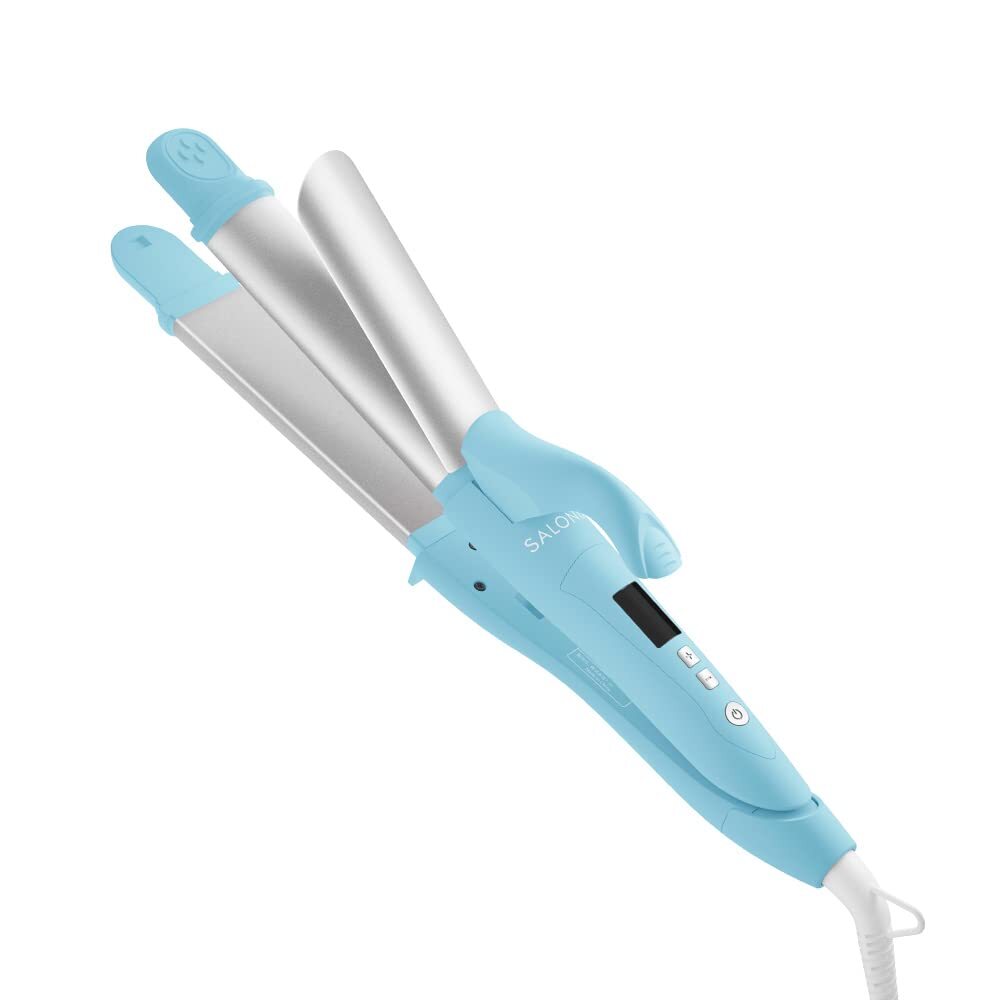 SALONIA 2WAY Straight & Curl Hair Iron [Universal Turquoise] 32mm 100°C~2…