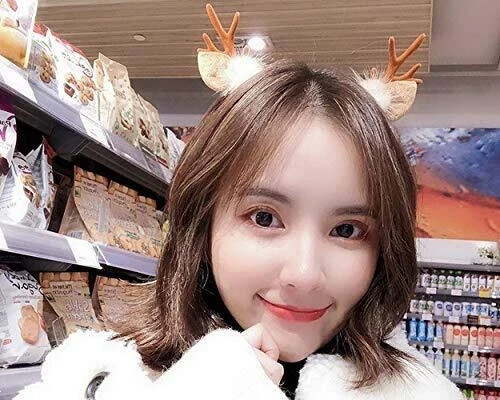 Deer Antler Headband Reindeer Fawn Horn Hair Accessories for Christmas