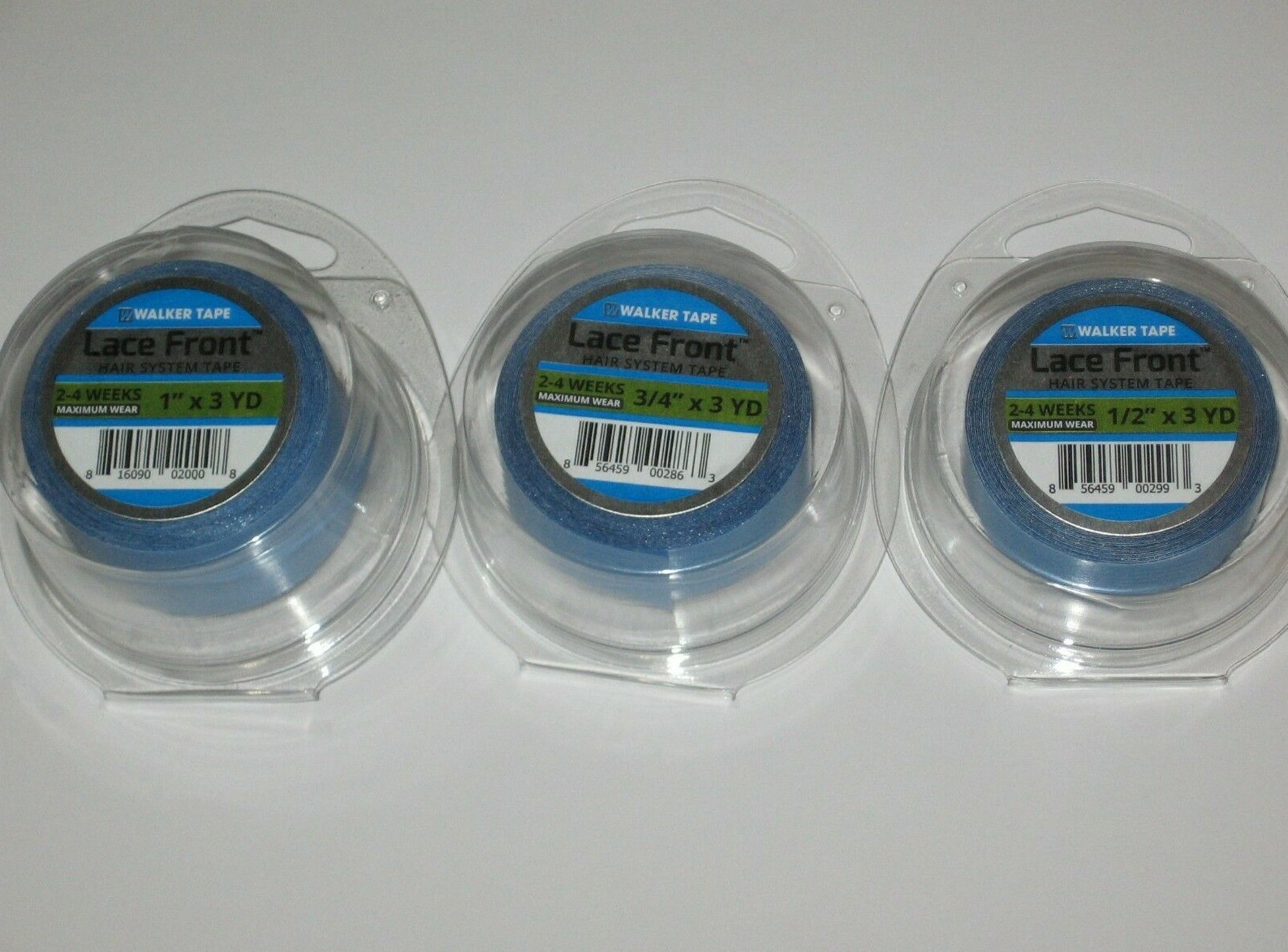 Walker Tape Roll Lace Front Support 3 Yd Wig Adhesive_Blue Liner _Pick Any Size