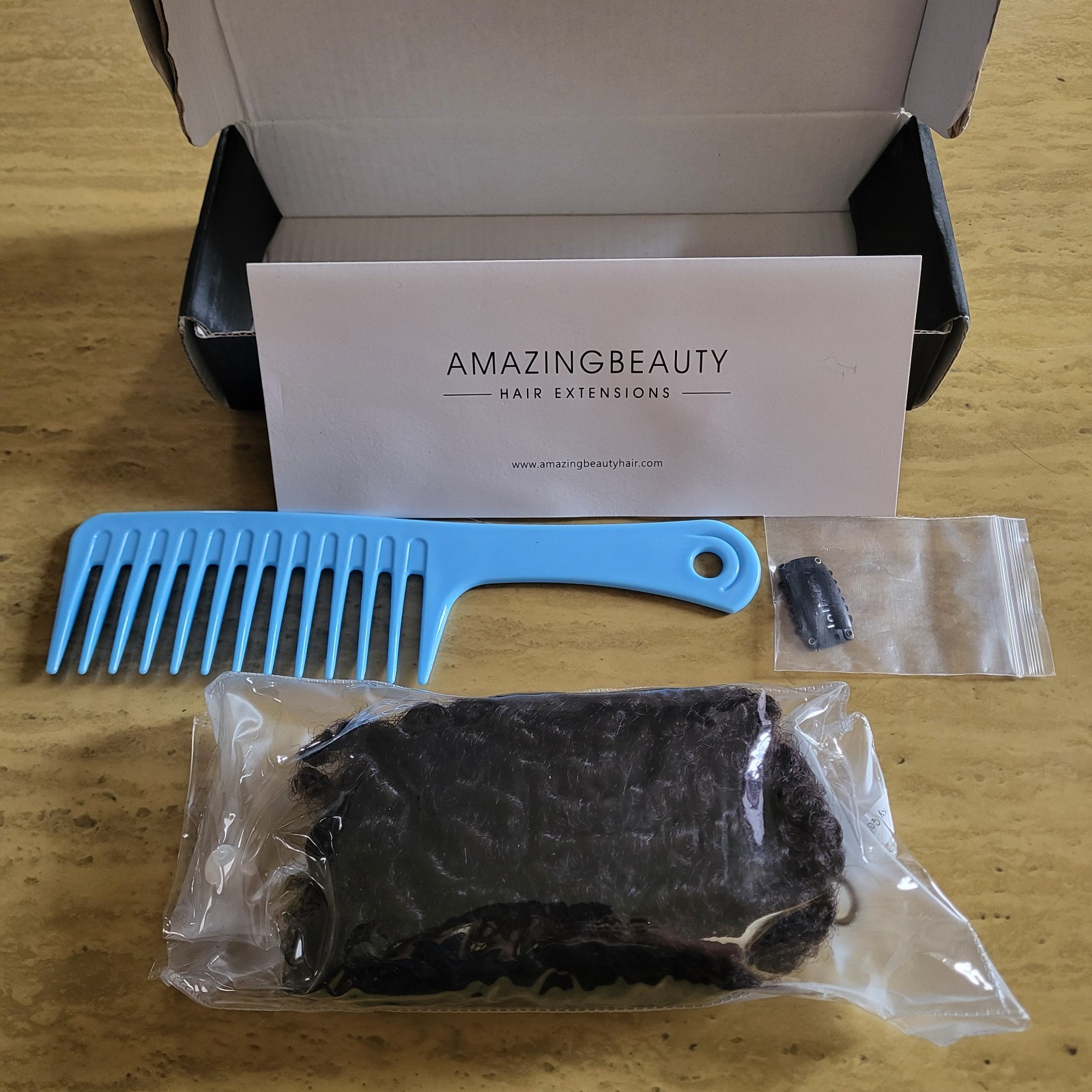 Amazing Beauty ABH Afro Curly 12″ Hair Extensions Natural Black Remy Human Hair