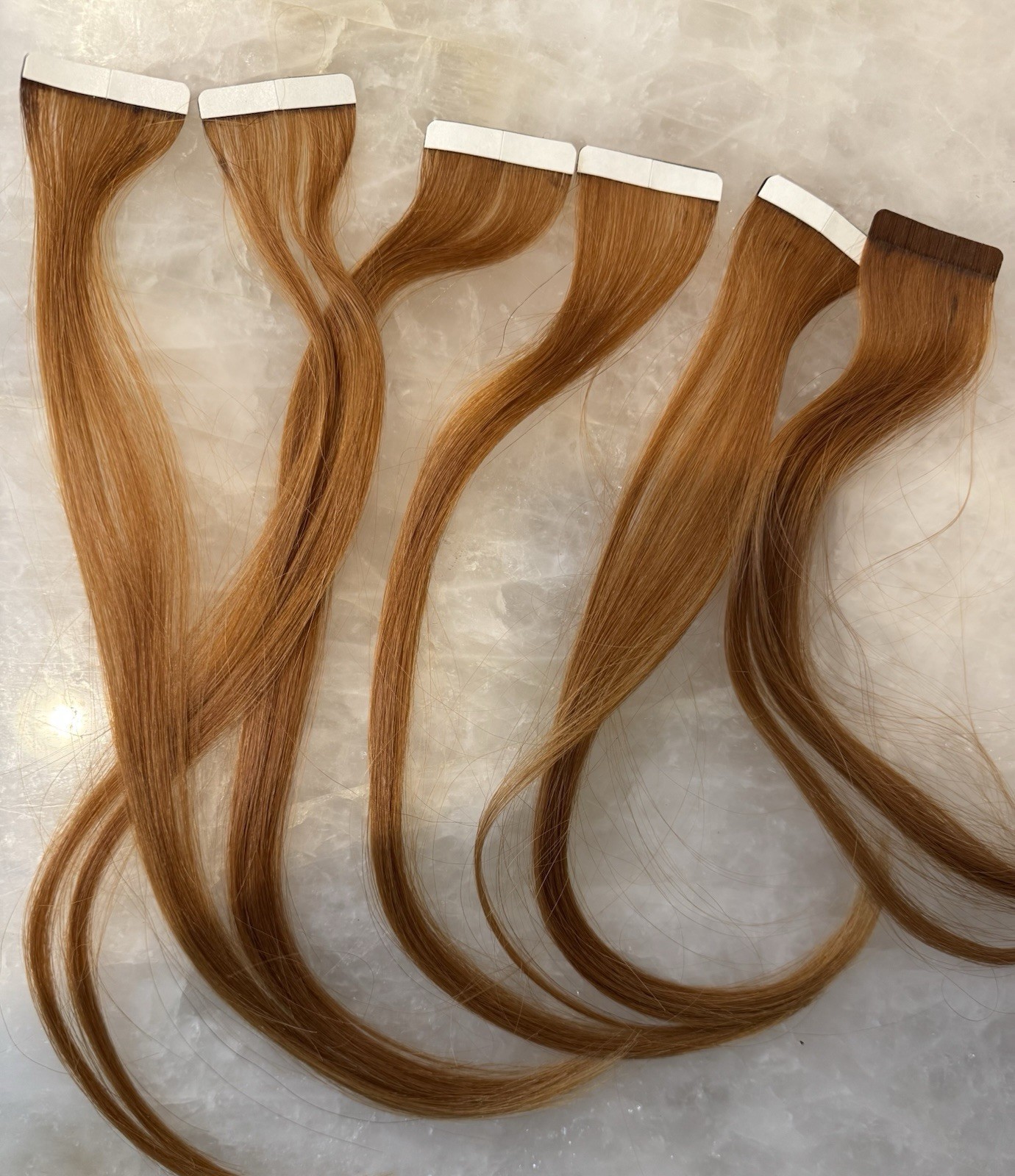25 BELLAMI Tape-in Extensions, Red, 13 -14 inches plus extras