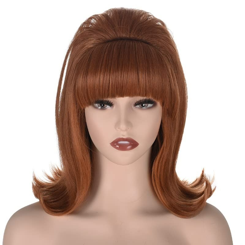 Womens Flip Wig 70S 60S Retro Beehive Style Bouffant Vintage Look Wig Costume Wo