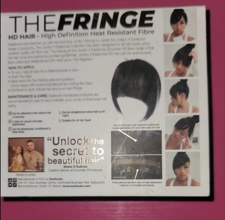 JORDYN WOODS X EASILOCKS “THE FRINGE” CLIP-IN HAIR EXTENSION – MALIBU BLONDE