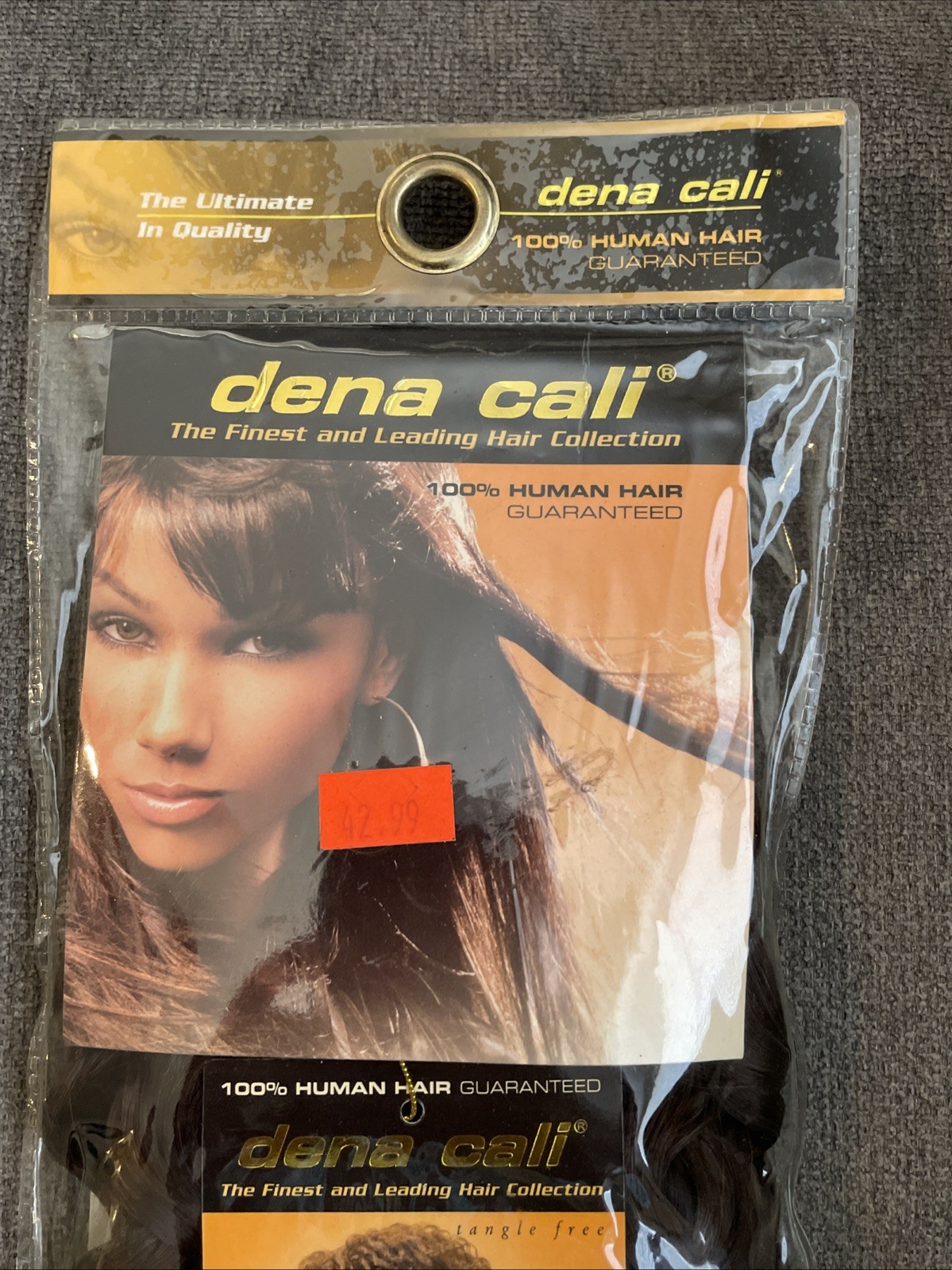 Dena Cali 100% Human Hair French Refined WVG 12 Inch Wavy Curly Brunette