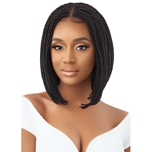 Braided bob style 4X4 Lace wig – Box Braid Bob 12″