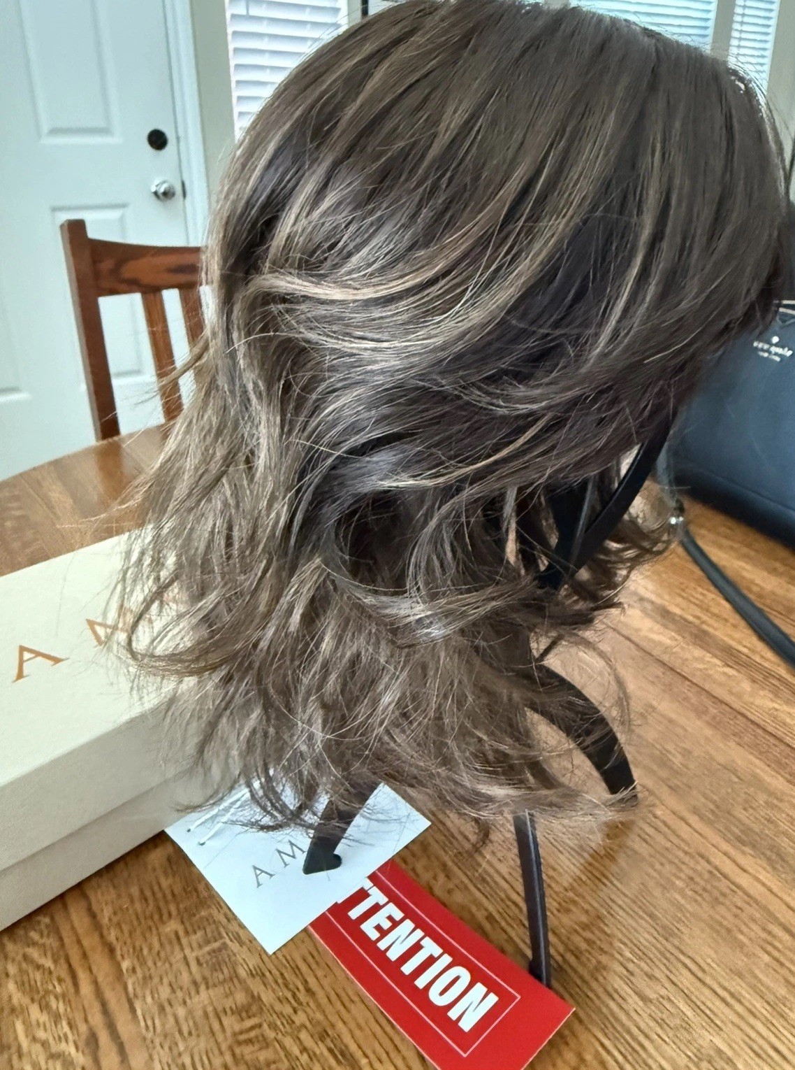 Braylen Wig by Amore, Kandy Brown LR, Wavy Average Lace Front Wig
