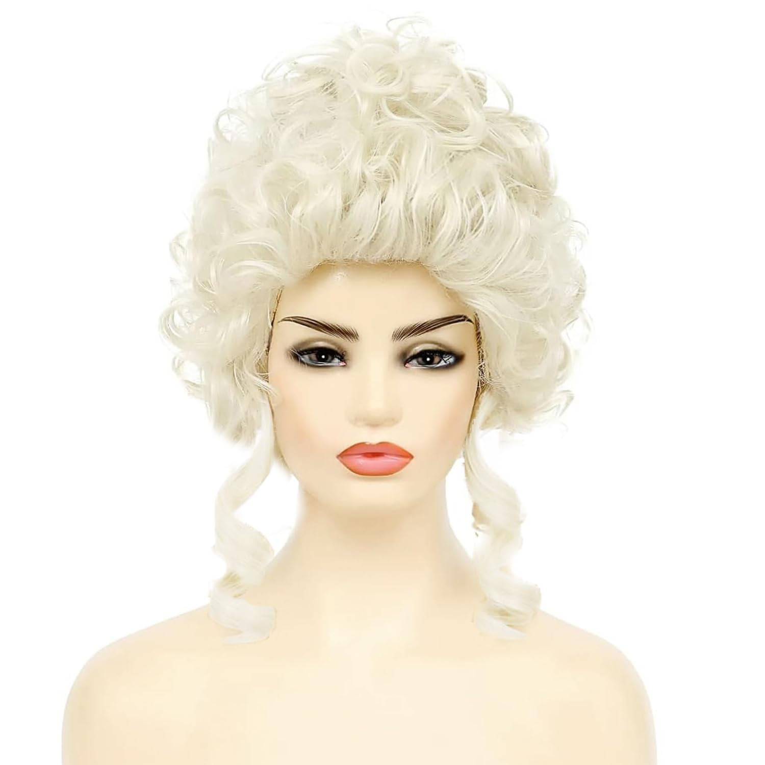 Blonde Marie Antoinette Wigs Victorian Wig,Short Vintage Beehive Hair Rococo Cos