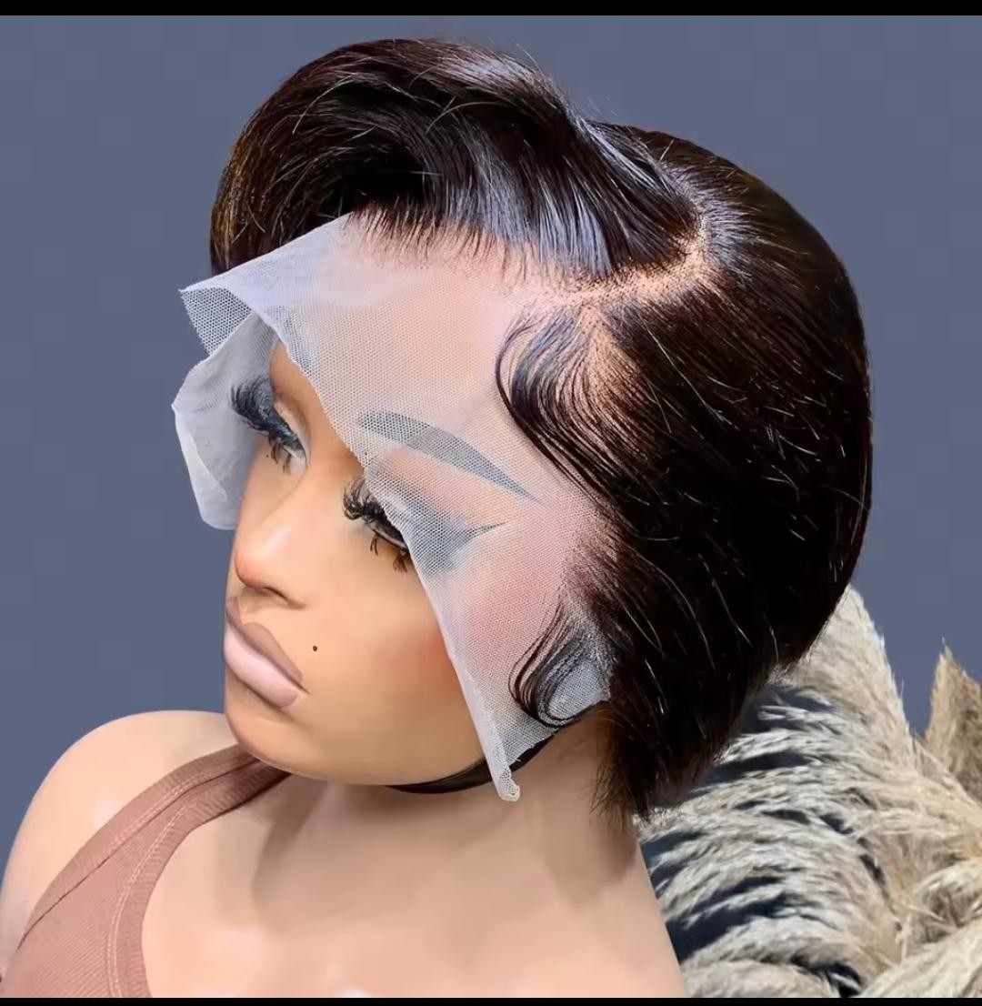 mishell 13×4 Lace Front Straight Bob Wig Multi Colors 10in for Women